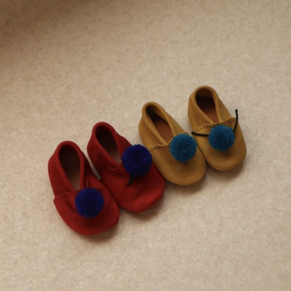 Morocco leather baby babouche -モロッコ レザーベビーバブーシュ- 2足セット