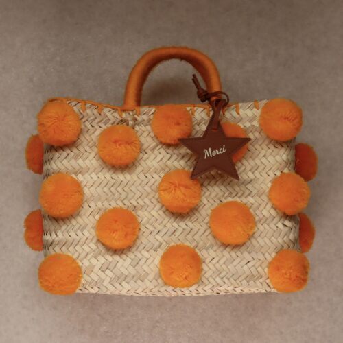 Morocco pom pom Bag Marigold -ポンポンバッグ 、マリーゴールド-
