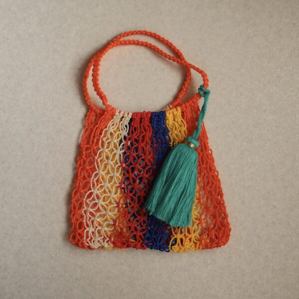 Moroccan crochet Net Bag Vivid-クロシェ編みネットバック ビビッド-