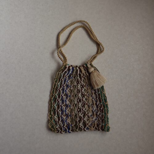 Moroccan crochet Net Bag Brown-クロシェ編みネットバック ブラウン-