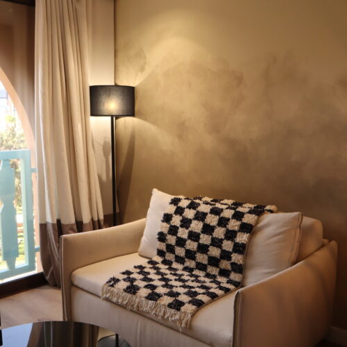 Taznakht Rug Mini check -タズナフト チェックラグ（110×63cm）-