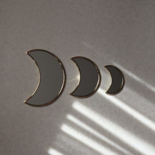 Moon phase mirror set -静かな夜のミラーセット-