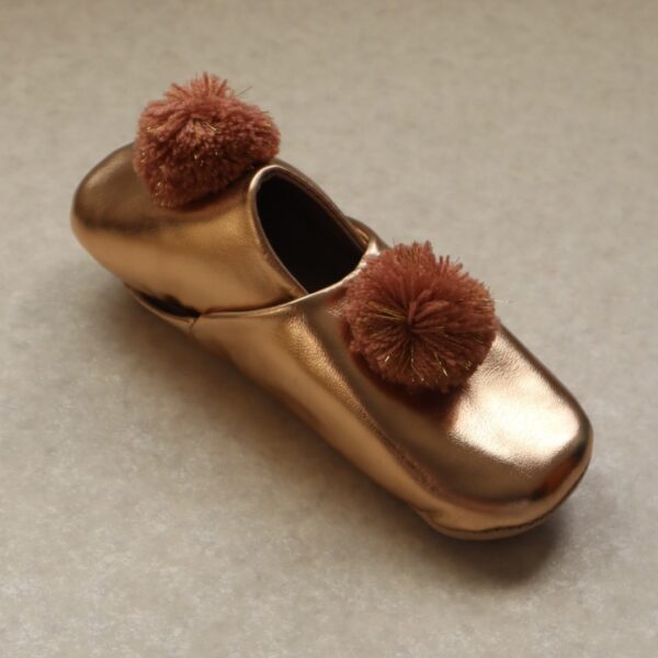 IMG_2323 Kids Babouche Pink gold -キッズ バブーシュ ピンクゴールド-